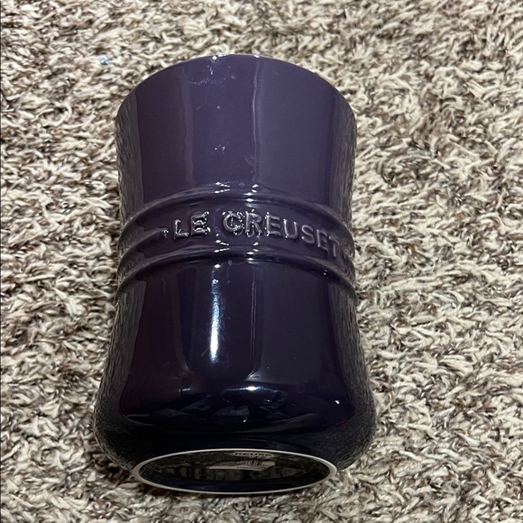 Le Creuset stoneware utensil crock in cassis